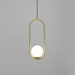 Loop Brass Pendant Light