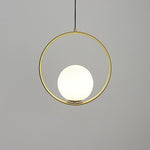 Loop Brass Pendant Light