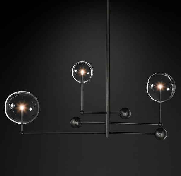 Glass Globe Mobile Chandelier