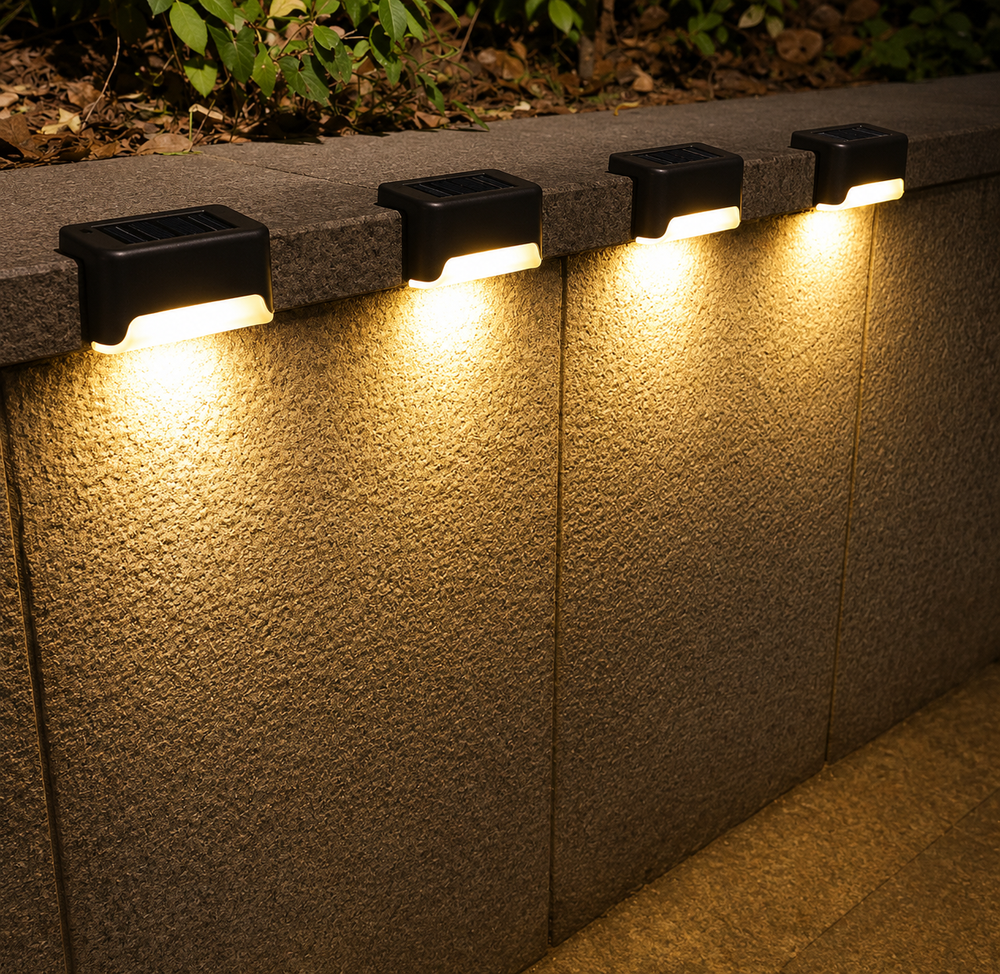GlowStep Solar Step Lights – Waterproof LED Deck & Stair Lighting