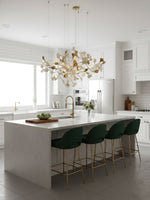 Gingko Leaf Duo Chandelier – Handcrafted Porcelain Statement