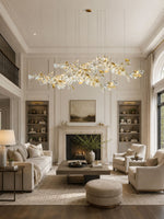 Gingko Leaf Duo Chandelier – Handcrafted Porcelain Statement