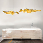 Gold Ribbon Chandelier