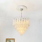 Grid Glass Waterfall Chandelier