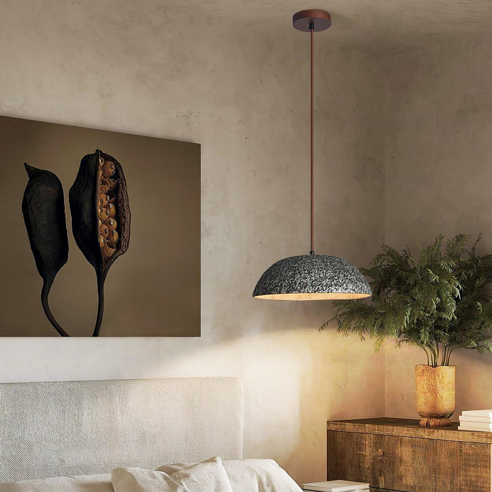 Half Dome Vintage Ceramic Pendant Lamp