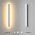 HaloLine White Long Linear Outdoor Wall Light