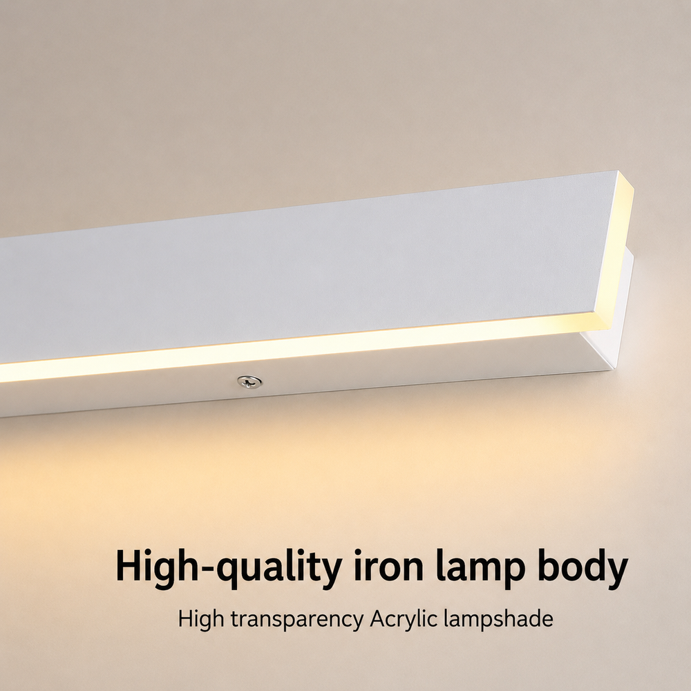 HaloLine White Long Linear Outdoor Wall Light