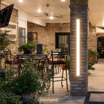 HaloLine White Long Linear Outdoor Wall Light