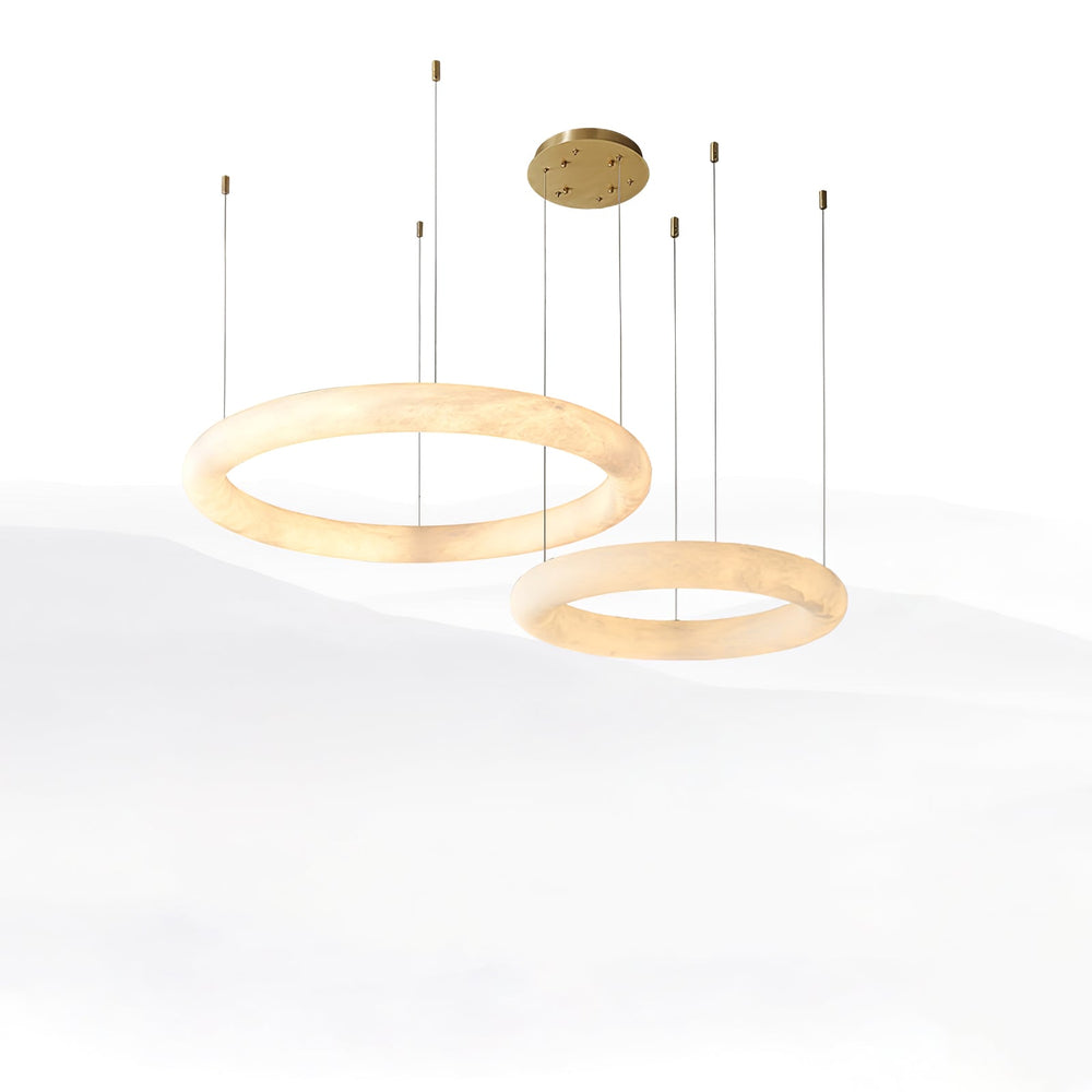 Halo di Pietra Alabaster Chandelier