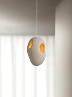 Hand-Built White Pendant Lamp