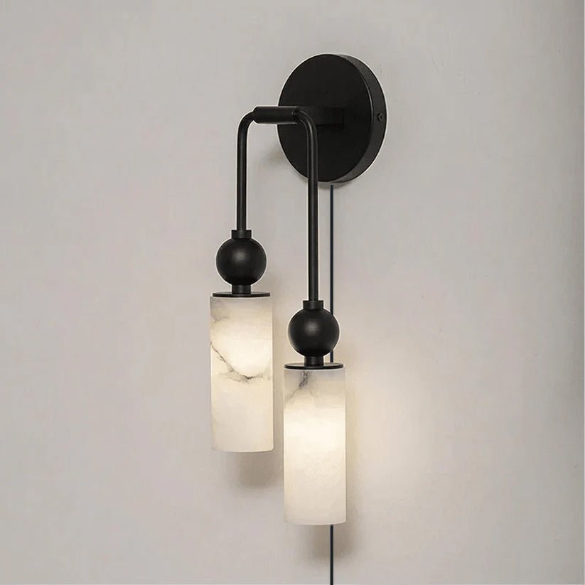Harlin Alabaster Plug-in Wall Lamp