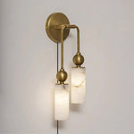Harlin Alabaster Plug-in Wall Lamp