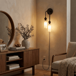Harlin Alabaster Plug-in Wall Lamp