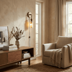 Harlin Alabaster Plug-in Wall Lamp