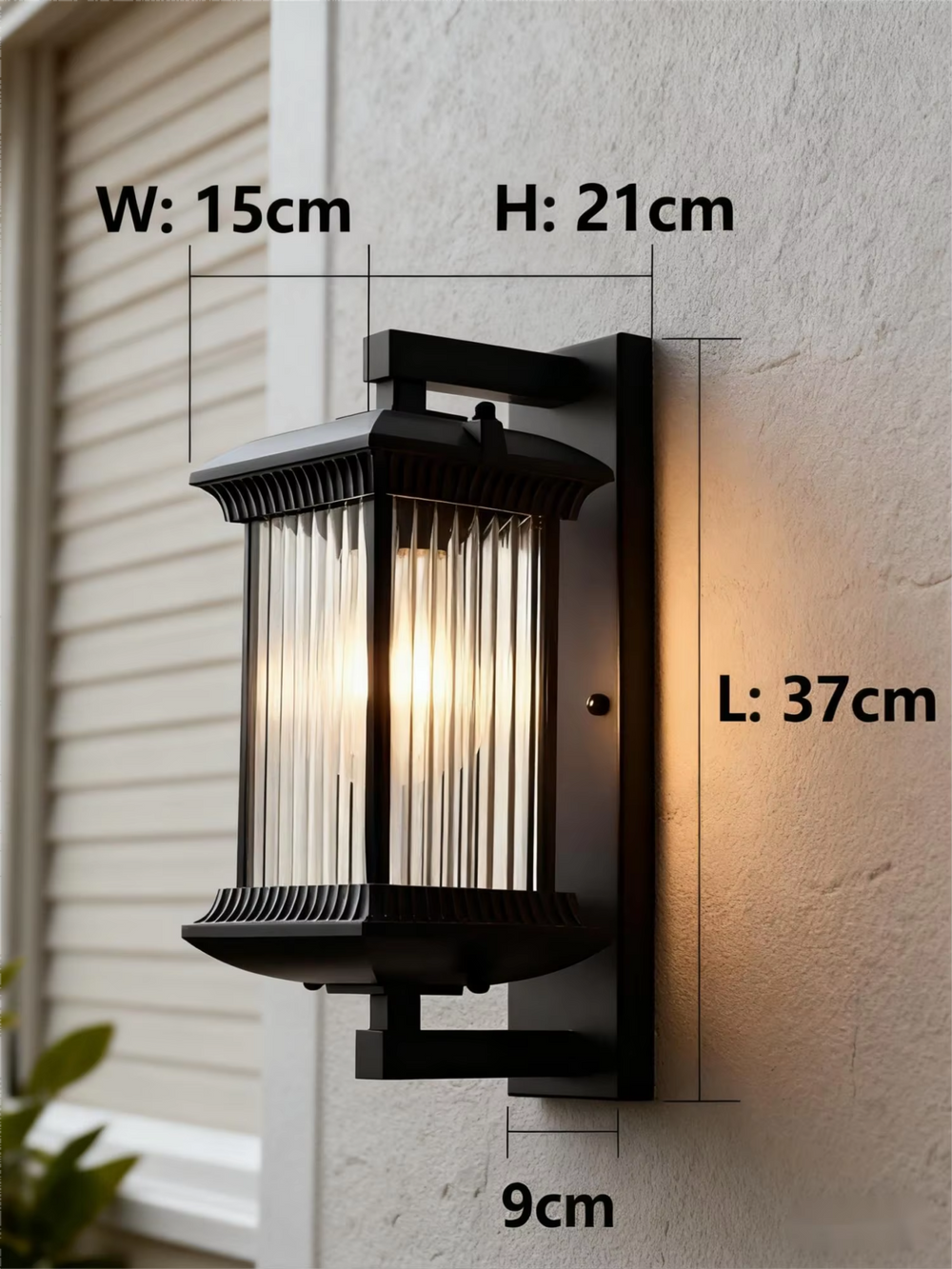 HavenLux Open-Frame Sconce – Modern Luxury LED Architectural Outdoor Wall Light