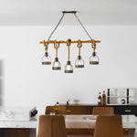 Hemp Rope Industrial Grenade Chandelier