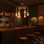 Hemp Rope Industrial Starfall Chandelier