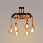 Hemp Rope Industrial Starfall Chandelier