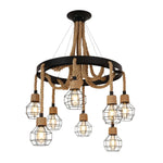 Hemp Rope Industrial Starfall Chandelier