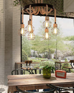 Hemp Rope Industrial Starfall Chandelier