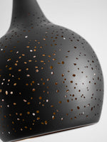 Hollow Industrial Pendant Lamp – Vintage Black & Gold