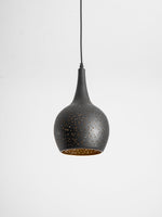 Hollow Industrial Pendant Lamp – Vintage Black & Gold
