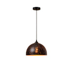 Hollow Industrial Pendant Lamp – Vintage Black & Gold