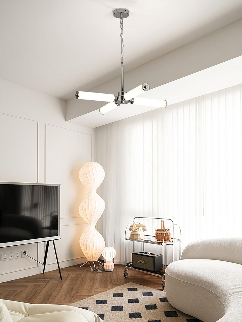 Huntington LED Ring Chandelier – Modern Halo Glow