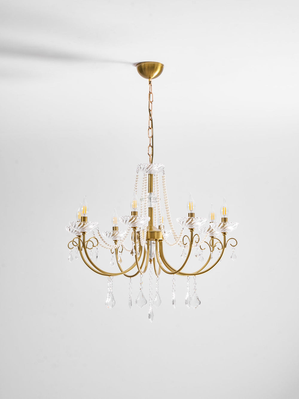 Imperial Pearl Crystal Chandelier