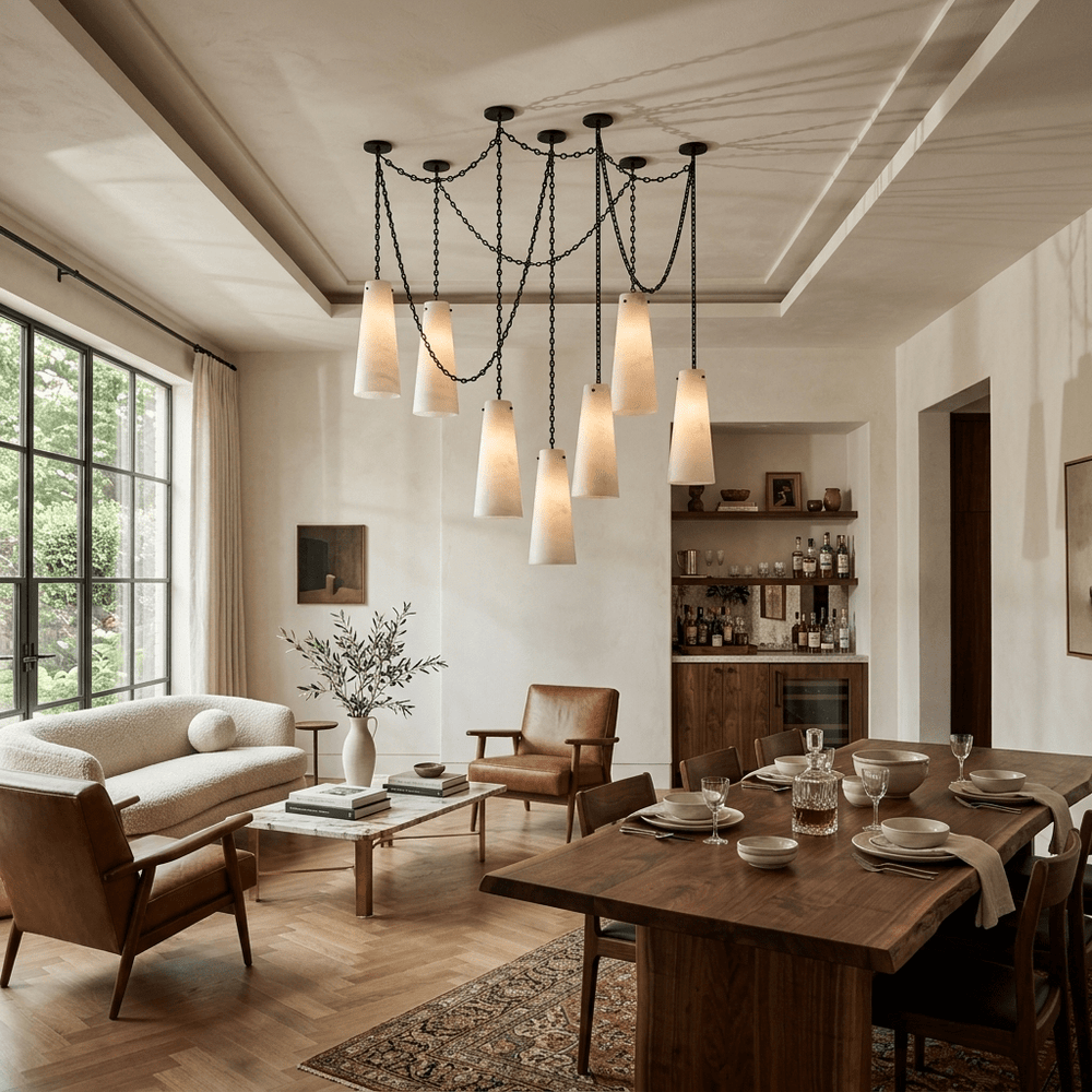 Industrial Cascade Chain Chandelier
