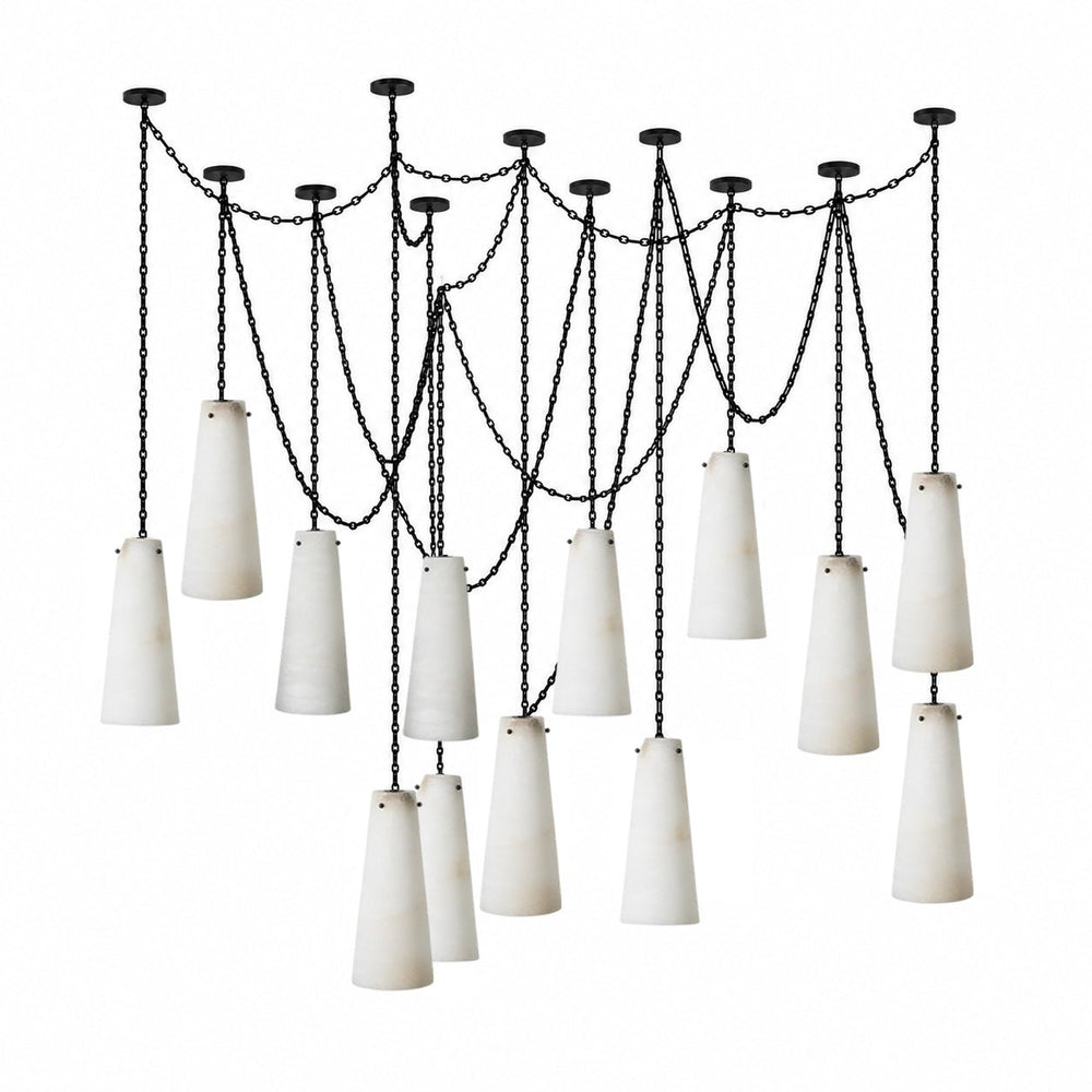 Industrial Cascade Chain Chandelier
