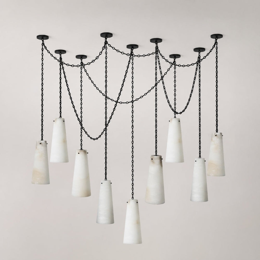 Industrial Cascade Chain Chandelier
