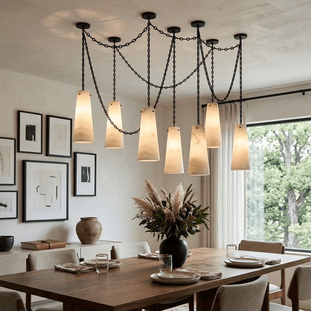 Industrial Cascade Chain Chandelier