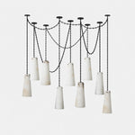 Industrial Cascade Chain Chandelier