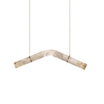 Streamlined Alabaster Pendant Lamp