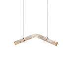 Streamlined Alabaster Pendant Lamp