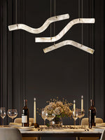 Streamlined Alabaster Pendant Lamp