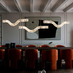 Streamlined Alabaster Pendant Lamp