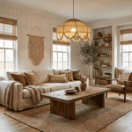 Jute Bead Garland Pendant Lamp