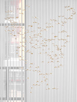 Leaf Twisted Sculptural Customize Chandelier