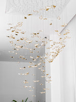 Leaf Twisted Sculptural Customize Chandelier