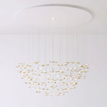 Leaf Twisted Sculptural Customize Chandelier