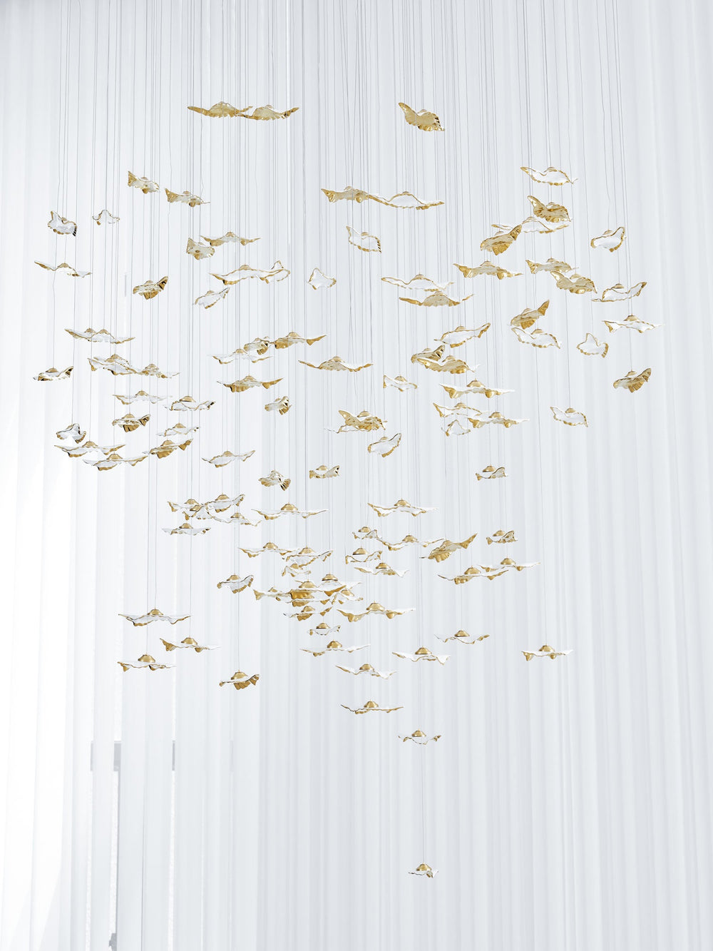 Leaf Twisted Sculptural Customize Chandelier