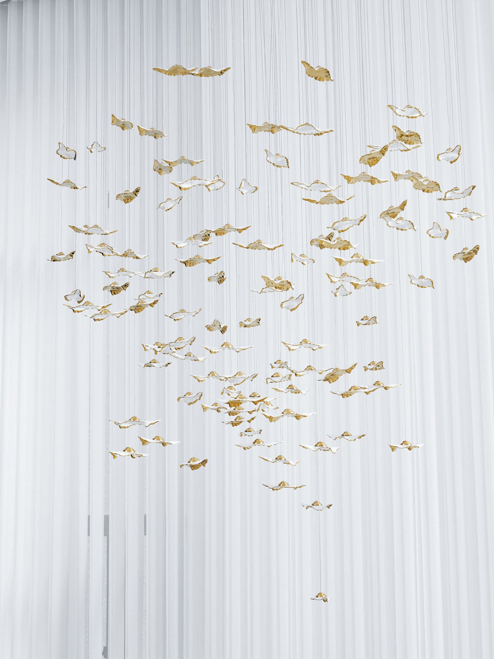Leaf Twisted Sculptural Customize Chandelier