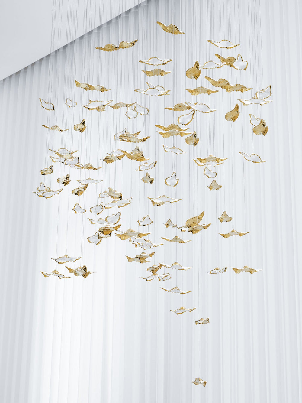 Leaf Twisted Sculptural Customize Chandelier
