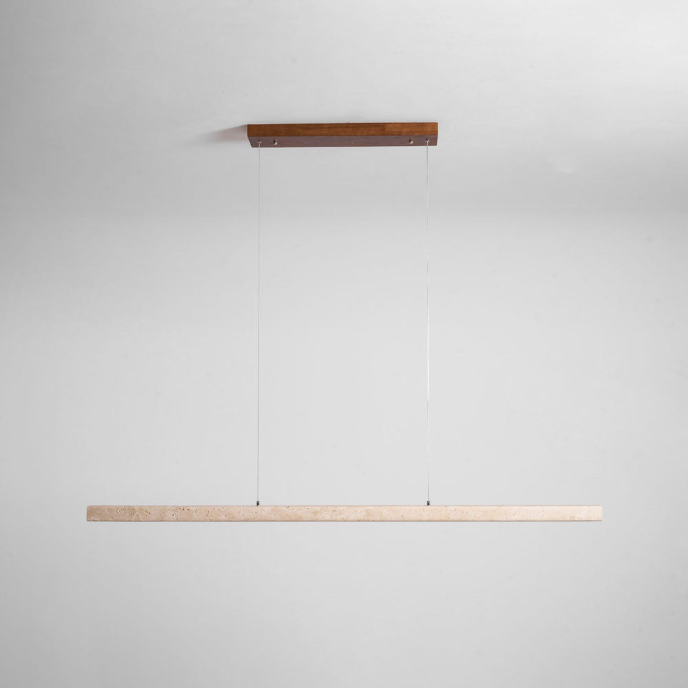 Linear Travertine Disc Pendant – Kitchen Island Lighting