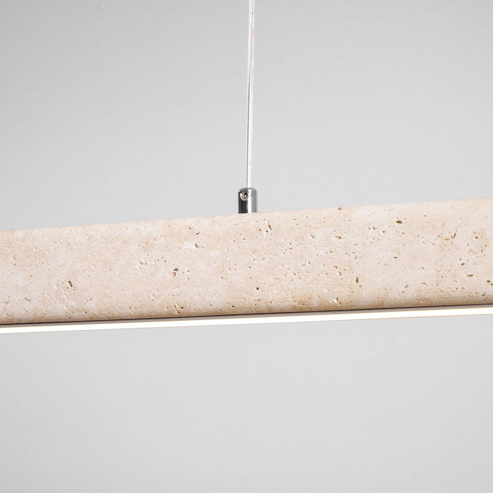 Linear Travertine Disc Pendant – Kitchen Island Lighting