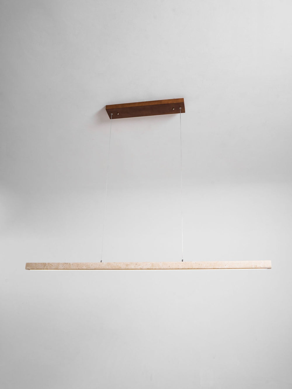Linear Travertine Disc Pendant – Kitchen Island Lighting