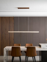 Linear Travertine Disc Pendant – Kitchen Island Lighting