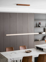 Linear Travertine Disc Pendant – Kitchen Island Lighting